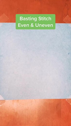 Basting Stitch : Even & Uneven. Temporary stitches that are easy to remove. #sewing #sewingclass #sewingtutorial