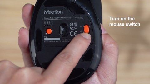 MEETION Ergonomic Mouse, Wireless Mouse, Bluetooth Vertical Rechargeable Mice, 4 Adjustable DPI 800-2400, Bluetooth 5.2+5.2+USB Mouse for Windows/Mac, for Laptop/PC/Desktop/Computer/iPad - Black