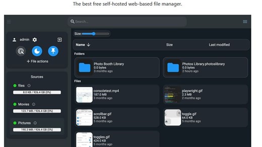 本地网盘 FileBrowser 部署