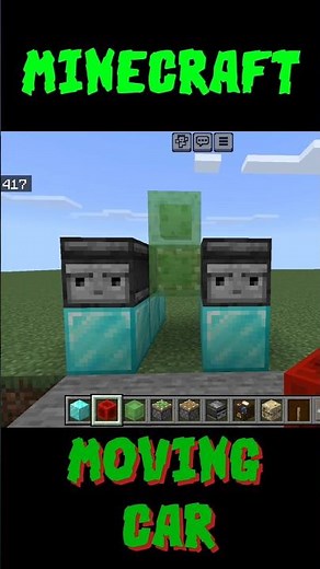 Minecraft Building A Automatic Car #shorts