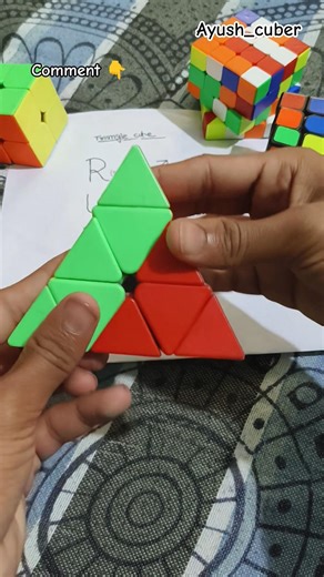 Pyramid Cube Solve In Easy Tricks🤯#shorts #cube #easy #solve