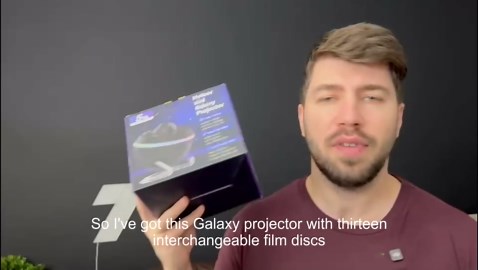 Galaxy Projector - 13 in 1 Star Projector Planetarium Dynamic Meteor & RGBCW Dynamic Effects with Timer&180° Adjustable Bracket, 13 HD Image Film Discs Star Night Light Projector for Bedroom/Christmas