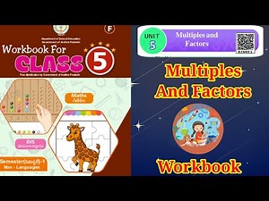 5th Class math's Work Book | 5th Class Maths Multiples and factors | math's unit5 worksheers