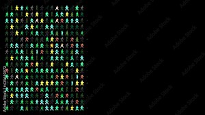 Traffic Light Crossing People. Array of pedestrian traffic crossing signals from around the world.