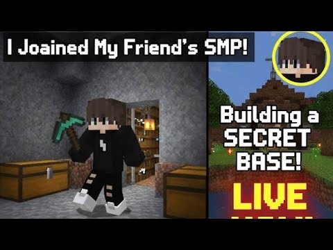 I made my own secret base my friend Minecraft smp Strom pixel 