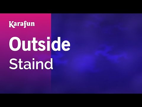 Outside - Staind | Karaoke Version | KaraFun
