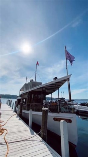 OUR SWEET LOUISE! Built in 1902. Powered by steam. Restored with love. Yesterday, the Steam Yacht Louise made her grand return to the Riviera. No matter where you are on Lake Geneva, you can always spot the signature steam & hear the iconic horn as she glides gracefully by 🌊💙 | Lake Geneva Cruise Line