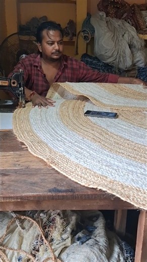 how to make braided jute rug making at home only 1 day