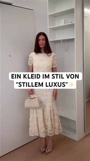 Kleid mit 3D-Blumenapplikation 😍✨ Shopping-Vlog Sommer 2026. Kleider-Review von JJ's House.