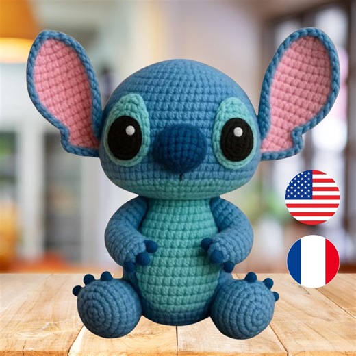 Amigurumi Stitch Crochet Pattern | Inspired Amigurumi Toy | PDF ENG and FR - Etsy