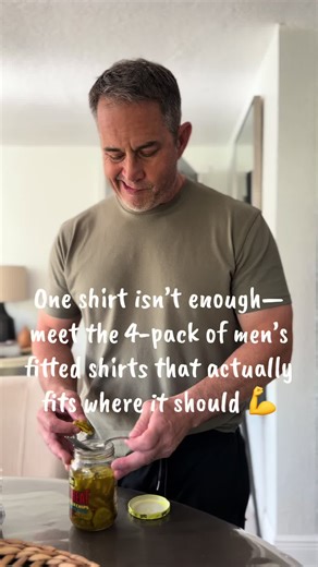 One shirt isn’t enough—meet the 4- pack of men’s fitted shirts that actually fits where it should 💪. #MensFittedShirts #MensStyleEssentials #FittedMensTees #MensWardrobeBasics #EverydayMensWear @True Classic