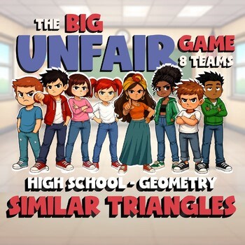 Similar Triangles BIG UNFAIR GAME - No Prep Geometry Math Review Activity