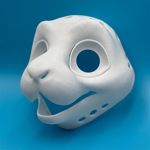 Bunny 3D Printed Fursuit Head Base - Etsy