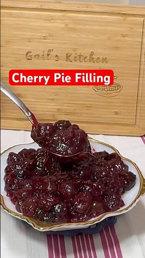 Homemade Cherry Pie Filling Fresh/Frozen Cherries #cherrypiefilling