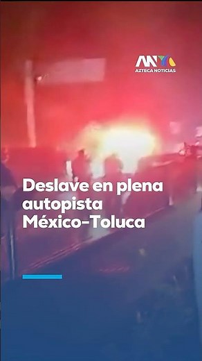 Chaos on the Mexico-Toluca highway! Landslide and fallen trees cause total closure due to severe ...