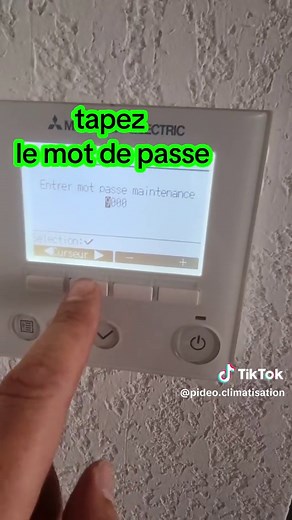 Réglage de la télécommande Mitsubishi Electric