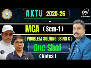 MCA ( Sem-1 ) PROBLEM SOLVING USING C ONE SHOT I By Dr.Kapil Sir I Gateway Classes
