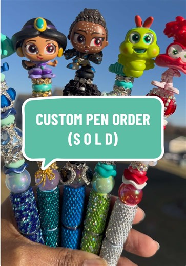 I swear making these custom pens with y’all is my favorite part 😂 The vibes, the music, the conversations… it’s always a whole time on here! Are we crazy for loving pens this much? 😭 Which one is your favorite? ✨🖊️ #penmaker #blingpen #customorder #cutepens