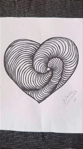 Heart pattern drawing #heart #pattern #art #naans