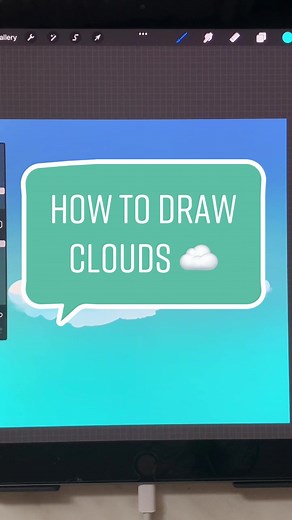 How to Draw Clouds Tutorial using Procreate