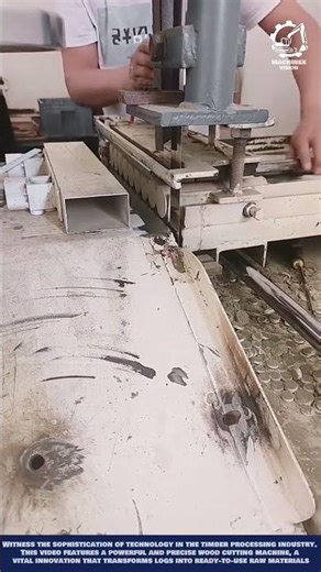 Automated Wood Cutting Machine Innovation in Woodworking Technology #machineinnovation #machinery