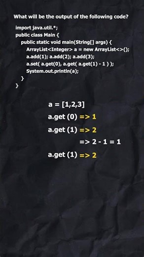 Java ArrayList Output Question 🔥 Tricky set() & get() Logic Explained | Placement Coding Prep