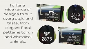 Mailbox Decal / House Number Vinyl Decal/ Farm House Decal / Address Decal - Etsy