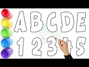 2026 How to Write ABCDE & 12345 Tracing Activity | Easy Learning for Toddlers