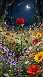 Dancing with fireflies among the flowers 🦋✨ #FireflyMagic #SummerNights #gardenlife #roses #flowerlovers | BloomingLove