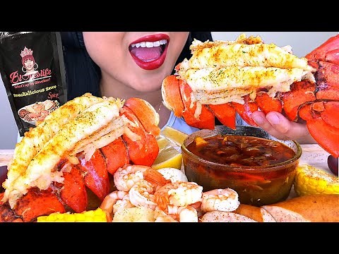 ASMR LOBSTER SEAFOOD BOIL + BLOVES SMACKALICIOUS SAUCE | ASMR Phan