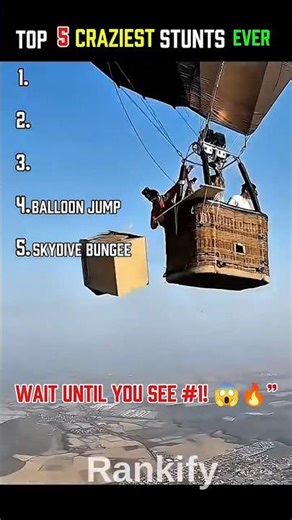 Top 5 Craziest Stunts… Wait Until You See #1! 😱🔥#short