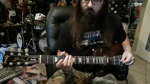 Opening guitar solo to