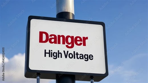 High Voltage Safety Compliance Understanding Danger Signs and Warning Measures for Protection in Hazardous Areas