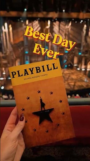 The magic of Hamilton on Broadway featuring Leslie Odom Jr 💜