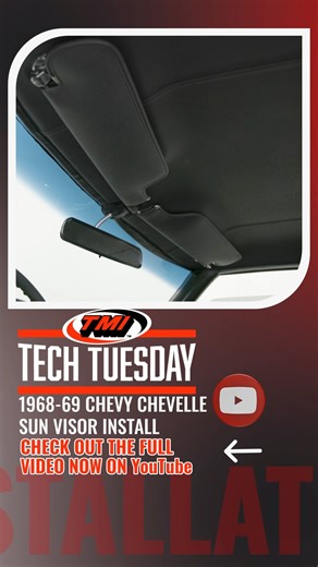 1968-69 Chevy Chevelle Sun Visor Install | TMI Products #tmiproducts #custominteriors #chevy