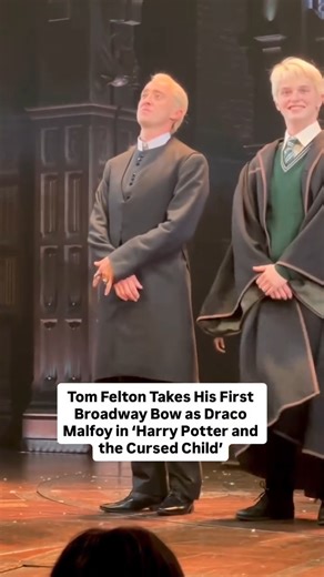 6.3M views · 153K reactions | #TomFelton is back where the magic began — taking his first Broadway bow as Draco Malfoy in Harry Potter and the Cursed Child. ✨凉 #HarryPotter | People | Facebook