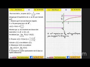 02- Primitive : Correction Exercice Primitive Bac Math/ Science / Technique