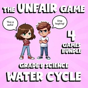 4 UNFAIR Science Games - Water Cycle - Grade 8 No Prep Review Activity