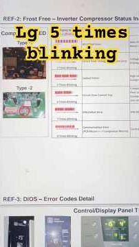 LG Inverter Refrigerator 5 Times Light Blinking Error Solution! PCB & Compressor Check ✅ #ManojaToZ