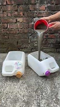 Pour Cement into Plastic Bottle. An invention that astonishes the whole world! Tips Daily