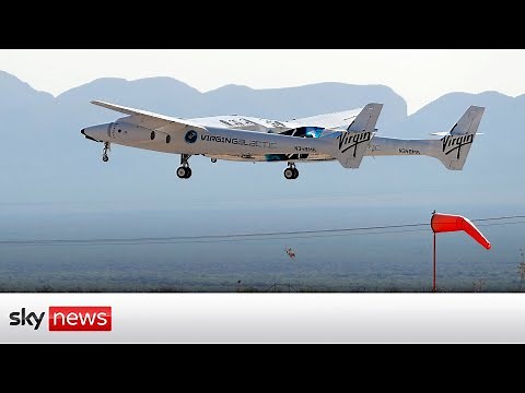 In full: Sir Richard Branson launches Virgin Galactic rocket to the edge of space