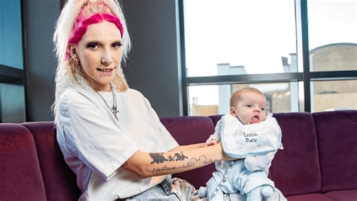 Mum speaks about giving birth in a Blackpool bingo hall