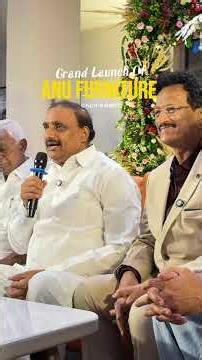 Arekapudi Gandhi's Memorable Speech at Anu Furniture Gachibowli Store Grand Launch | Furniture