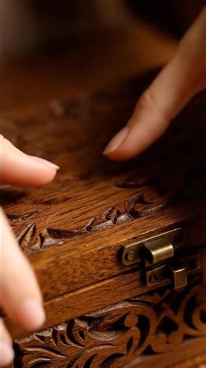 Unlock The Secret 🗝️ #asmr #satisfying #keyintheboxasmr #shorts #woodtapping