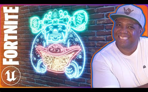 UEFN虚幻引擎5：一张图片轻松打造霓虹灯标志