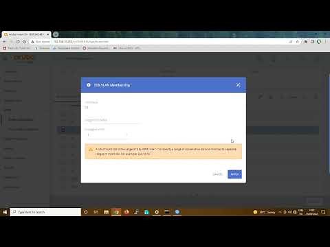 HPE Aruba switch VLAN configuration Trunk & Access port GUI Setup
