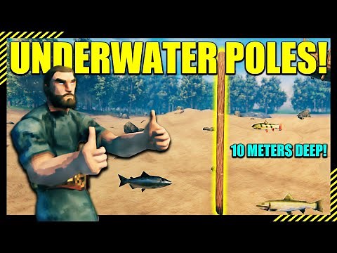 How to Build UNDERWATER Support Poles in Valheim!
