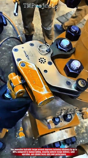 Innovative Hydraulic Torque Wrench Tool : Method Heavy Bolt Fastening