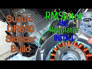 2020 Suzuki DR650 sidecar build / RMSTATOR and REGULATOR install & hack to switch wires at CDI plug