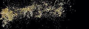 Yellow oil splash stream jet super Slow motion Fluid art 1000 FPS 4k
